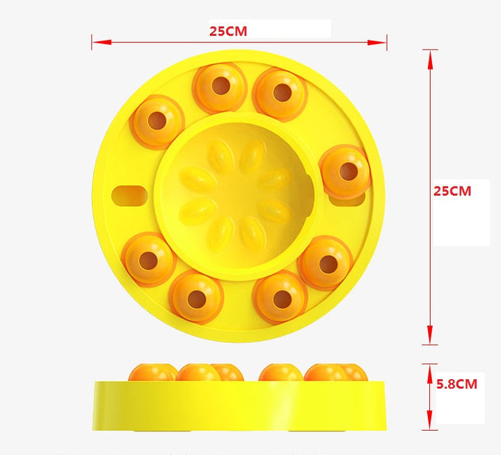Automatically Feeding Plastic Puzzle Dog Slow Food Bowl