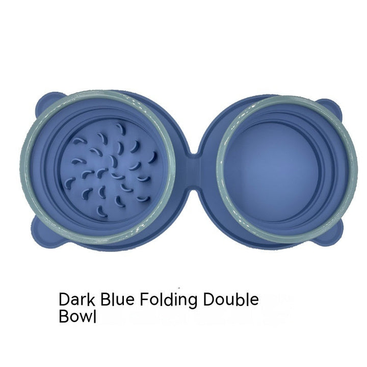 Enhance Your Pet’s Dining Experience with Portable Silicone Double Dog Food Bowls