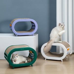 Cat Scratch Board Nest Villa Chamfer Toys: The Ultimate Play Area for Your Feline Friend
