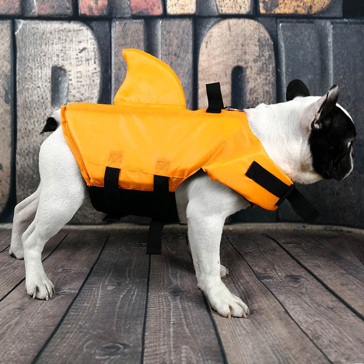 Unleash Your Pet's Inner Shark with Our Pet Swimsuit Shark Fin Jacket!