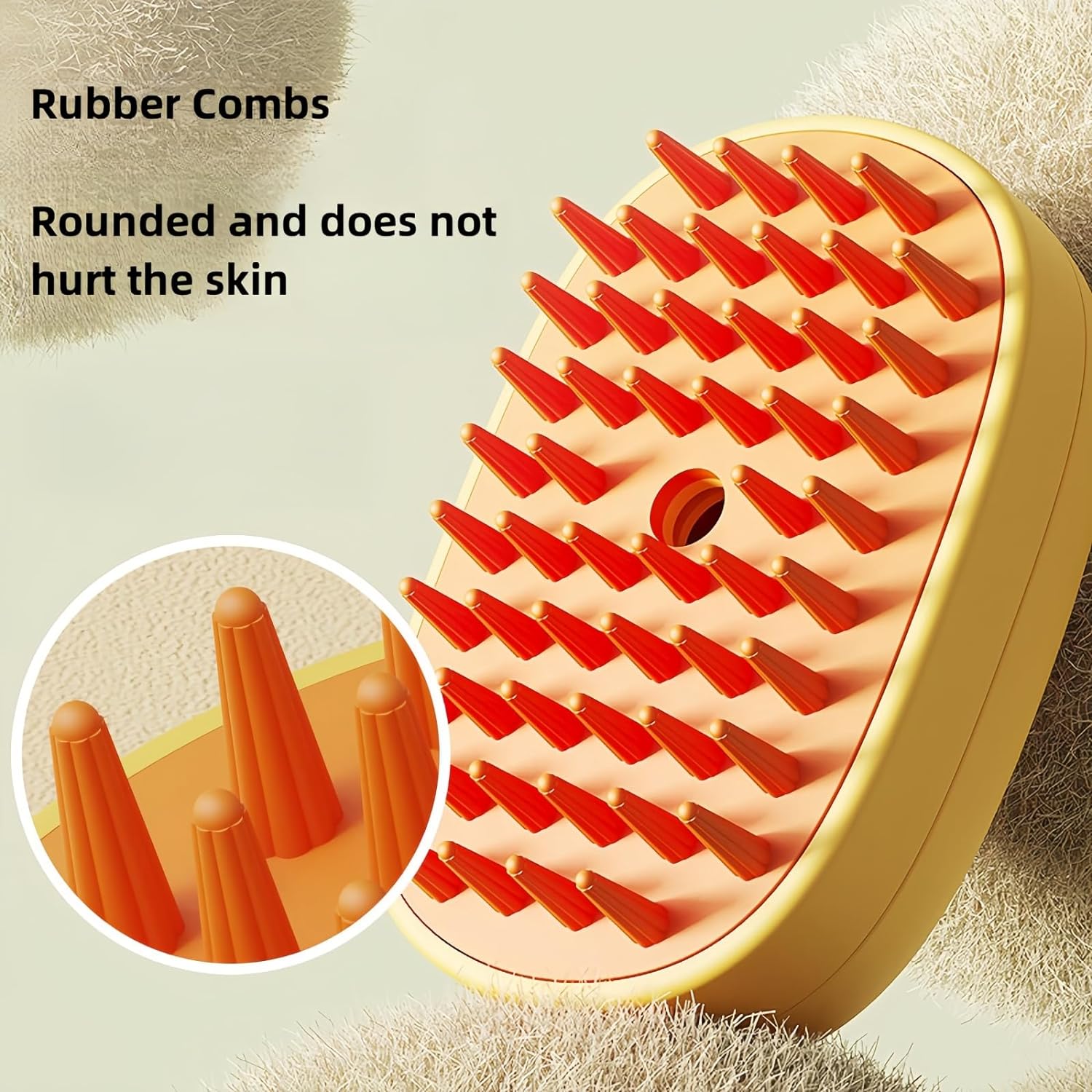 Silicone Steam Pet Brush