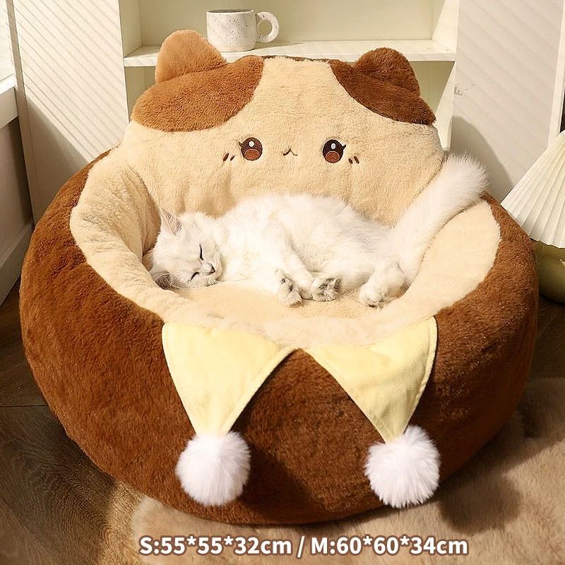 Winter Warm Deep Sleep Cushion Soft Pet Bed