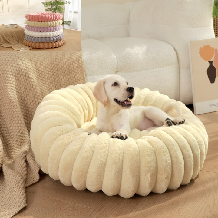 High Weight Straight Rabbit Plush Pet Bed
