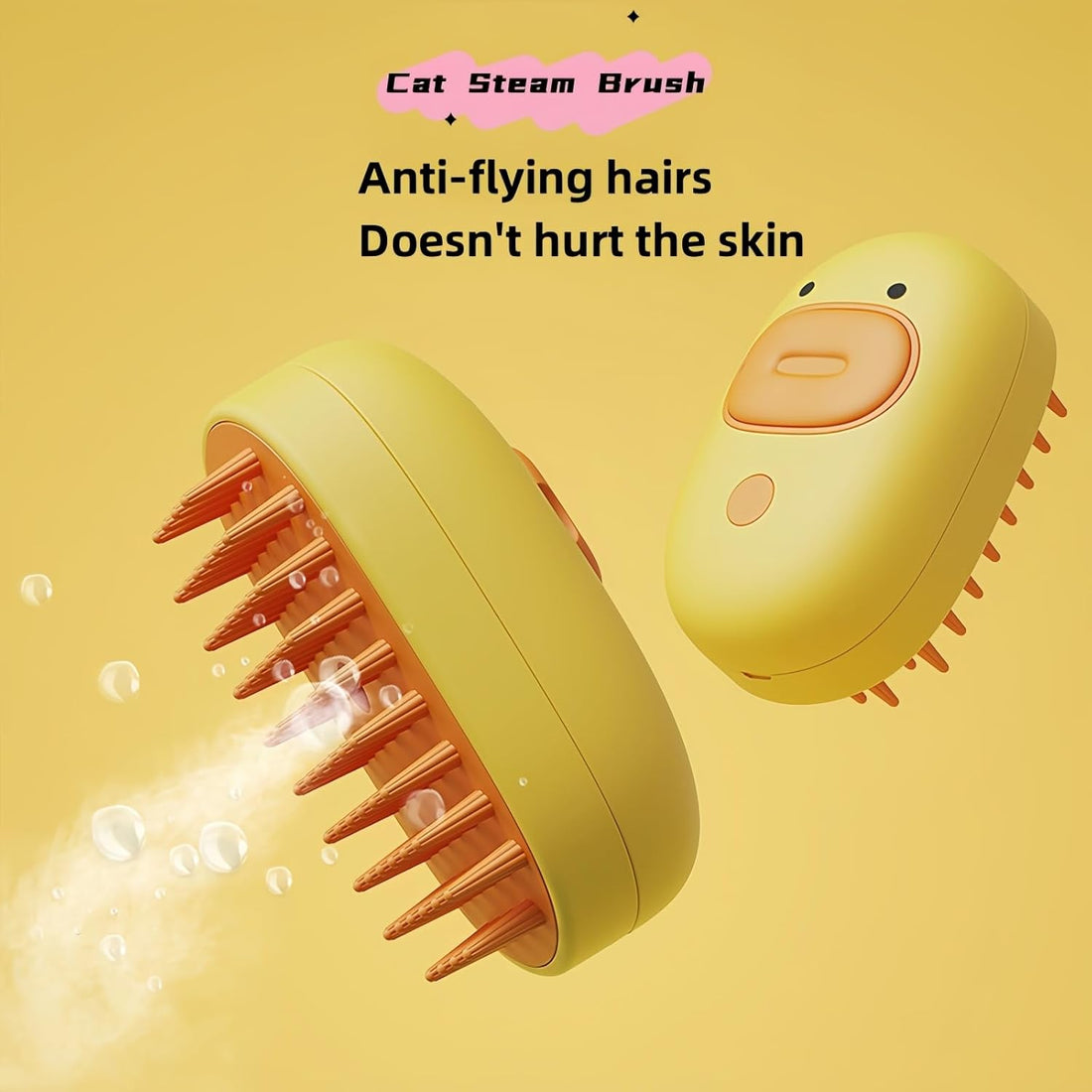 Silicone Steam Pet Brush