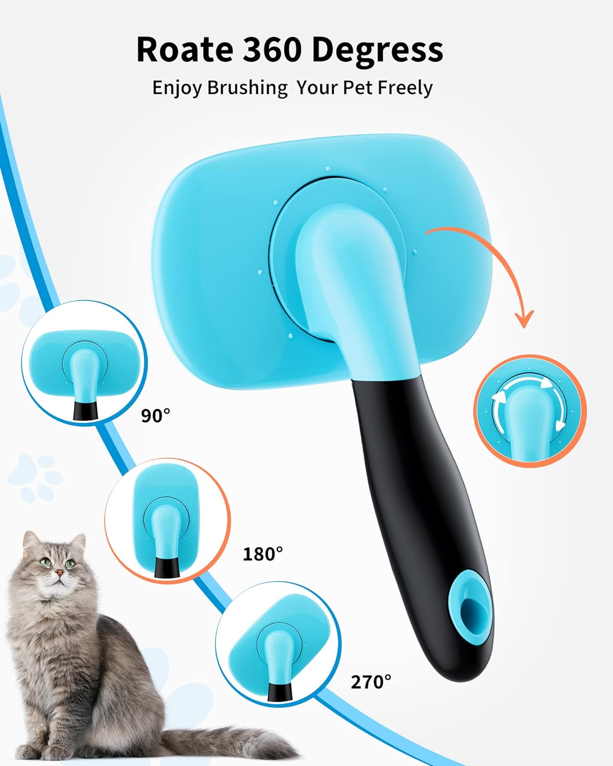 Pet Grooming Brush- Shedding Tools
