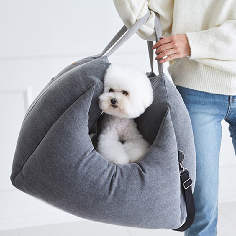 Pet Waterproof Basket Portable Car Seat Carrier