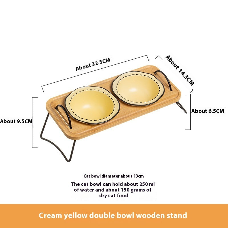 Multi-functional Pet Wooden Ceramic Rack