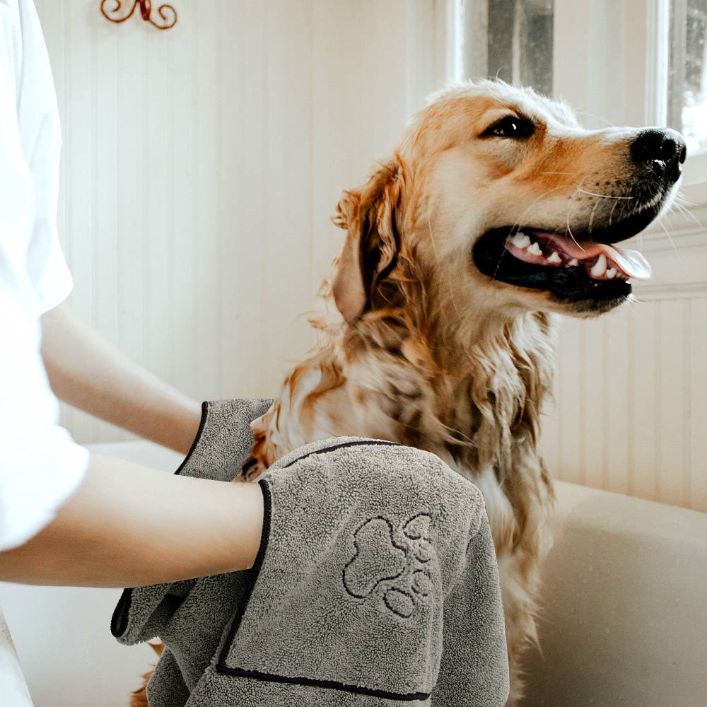 Super Absorbent Large Pet Dog Bathrobe Bath Towel