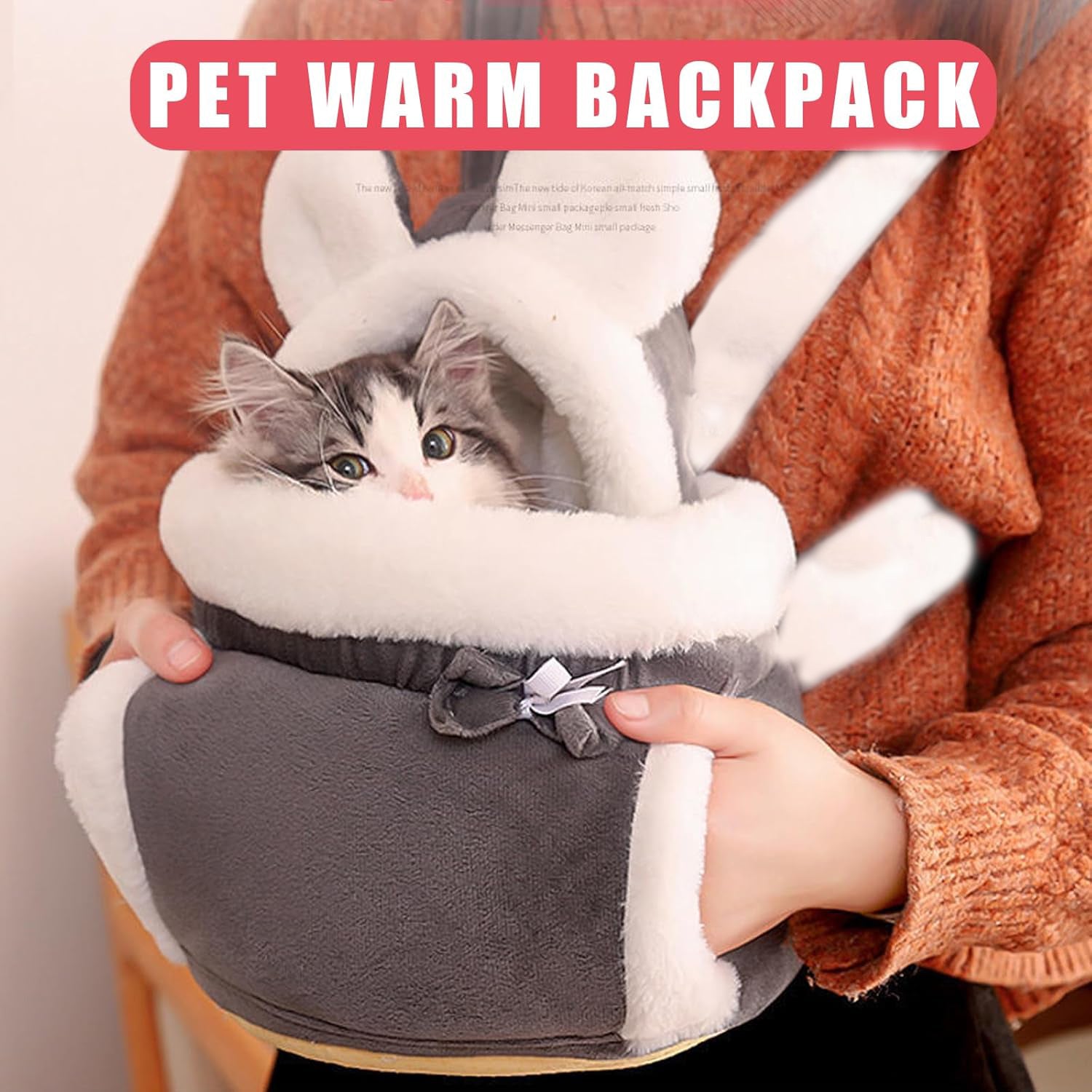 Pet Double Pocket Carrier Backpack