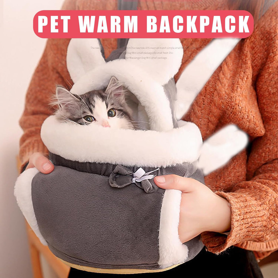 Pet Double Pocket Carrier Backpack
