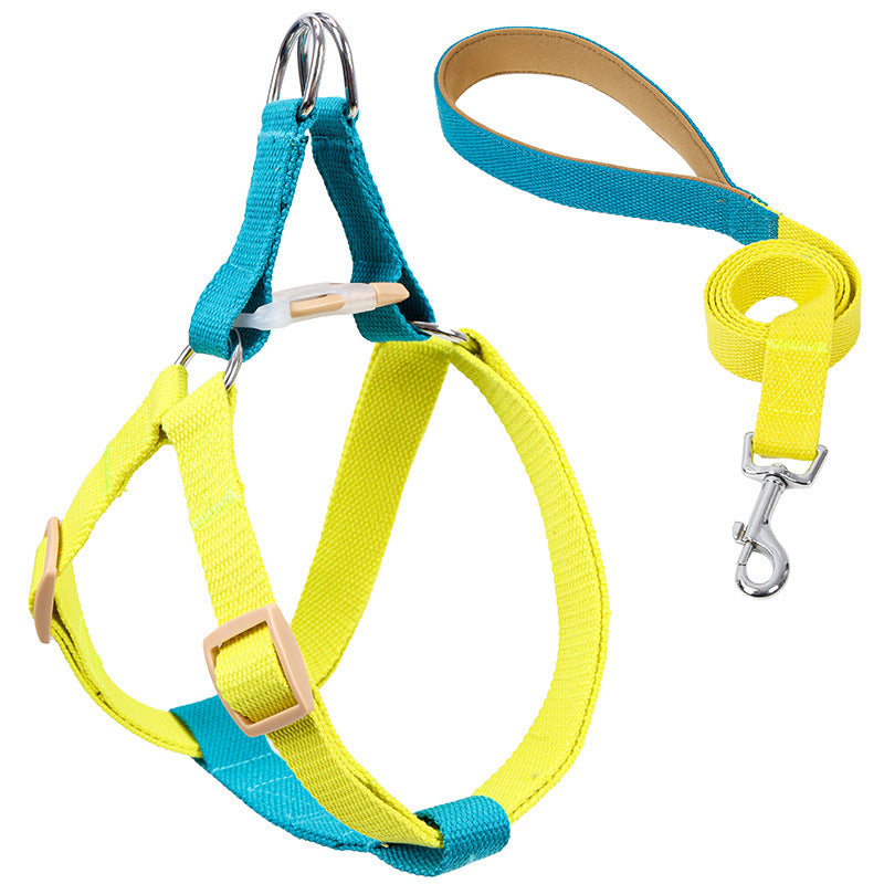 Color Pet Drawstring Vest-style Dog Leash