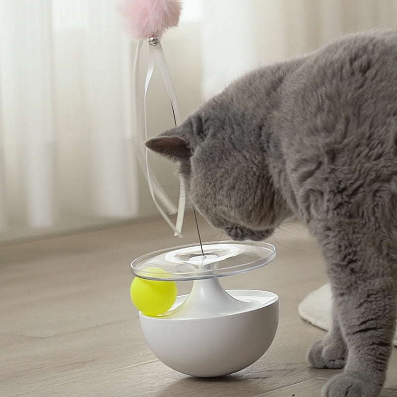 Cat Self Congratulating Funny Stick Tumbler Toy