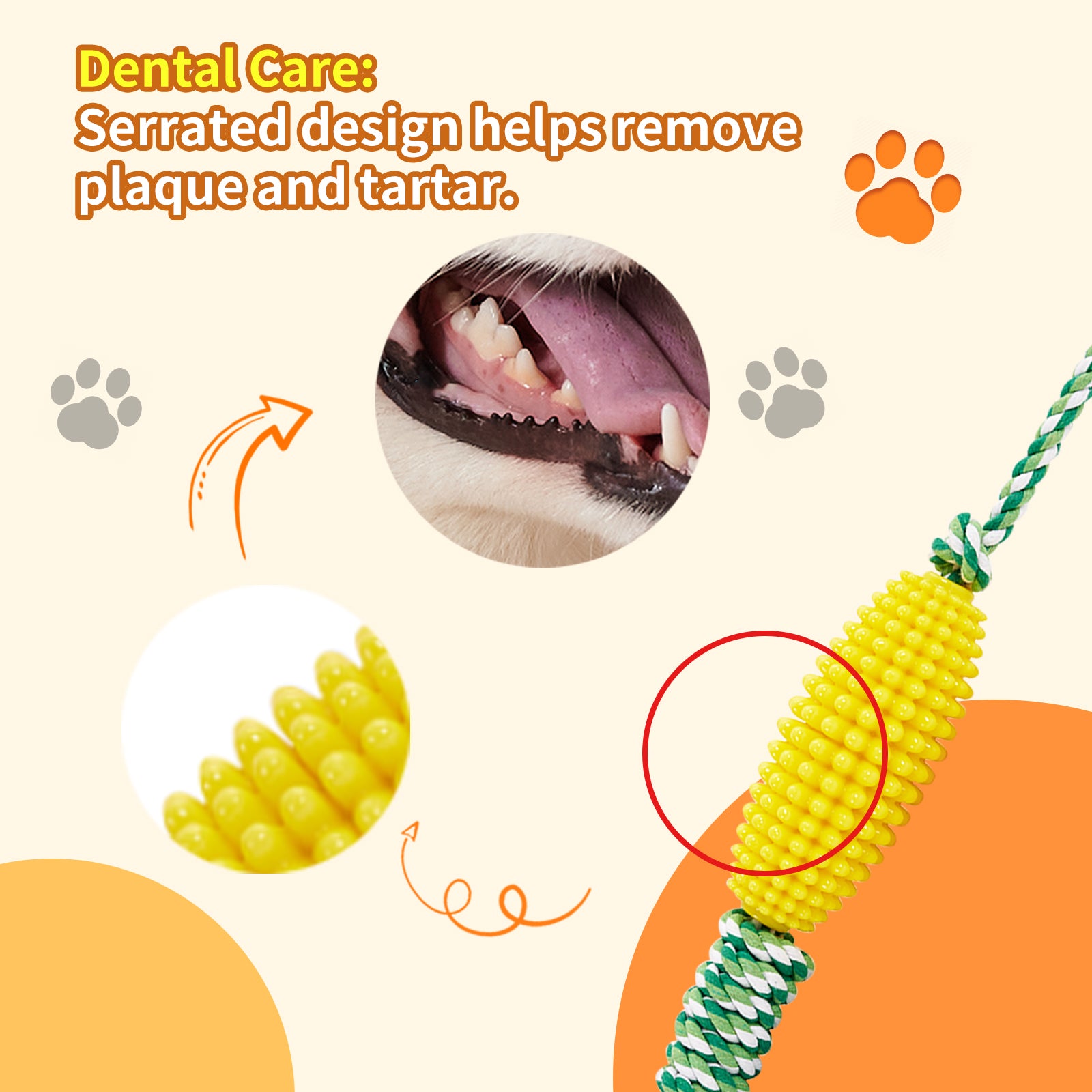 Puppy Interactive Corn Dog Chew Toys