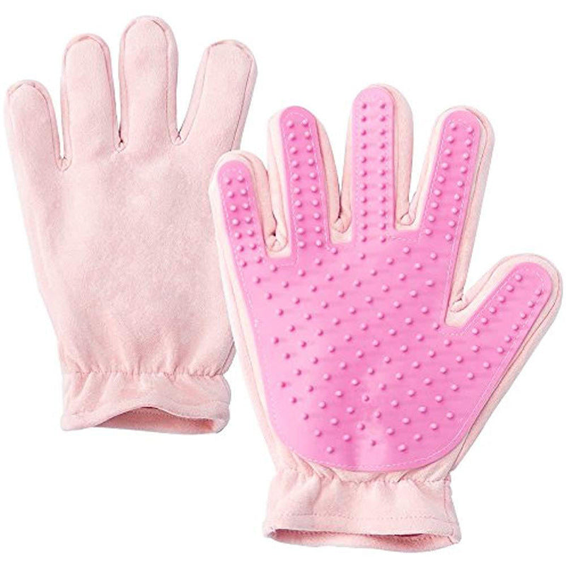 Pet Five Finger Bath Gloves