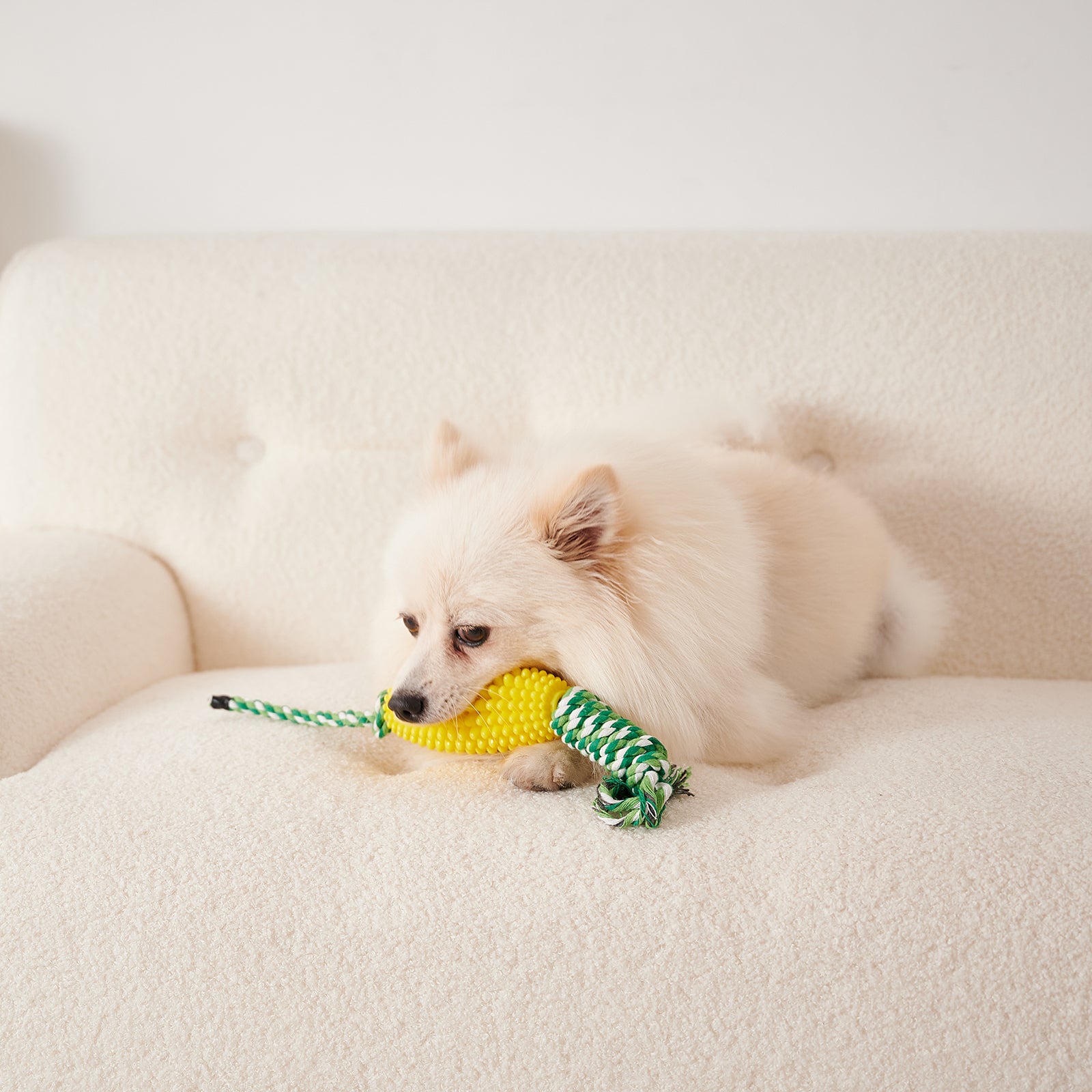 Puppy Interactive Corn Dog Chew Toys