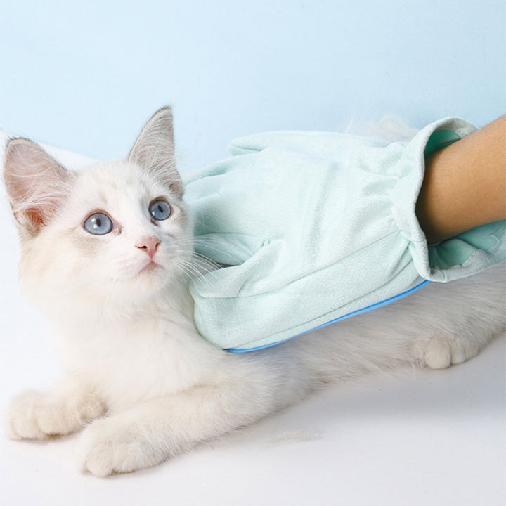 Pet Five Finger Bath Gloves